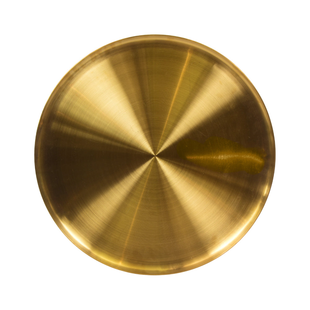 TRAY ROUND GOLDEN 7-6/8340