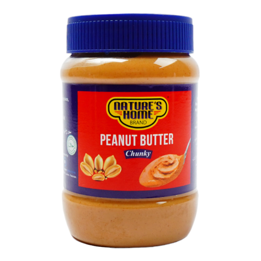 NATURES HOME PEANUT BUTTER CHUNKY 510 GM