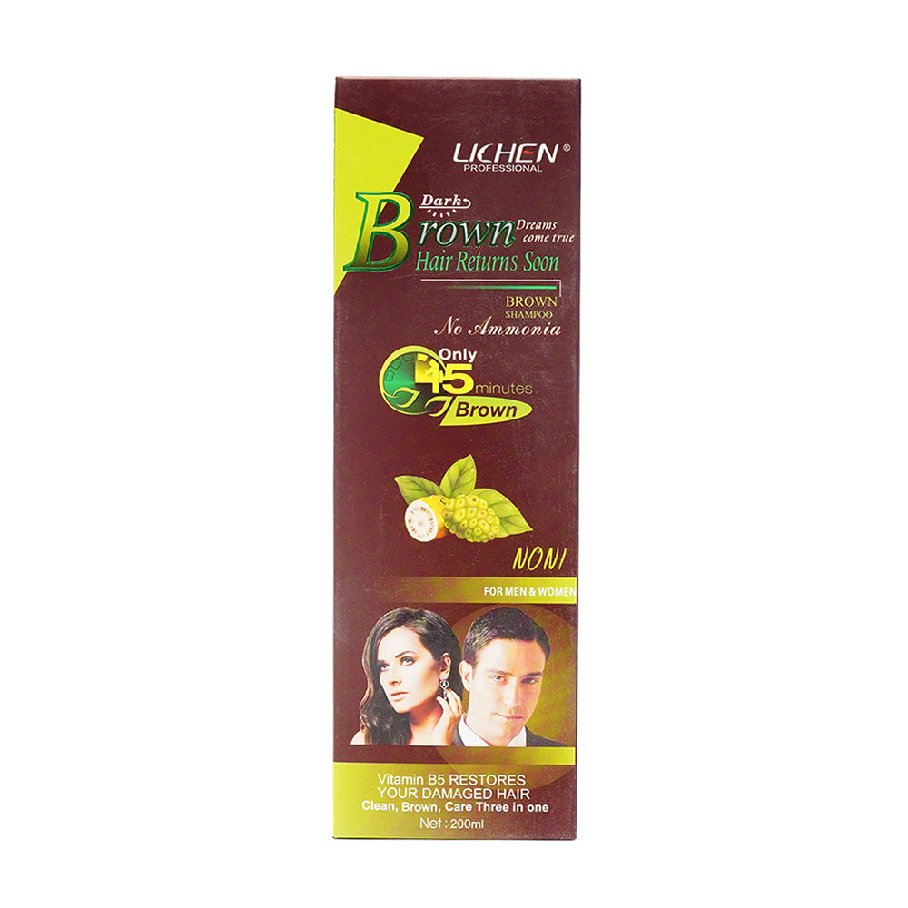 LICHEN DARK BROWN HAIR RETURS SHAMPOO 200ML