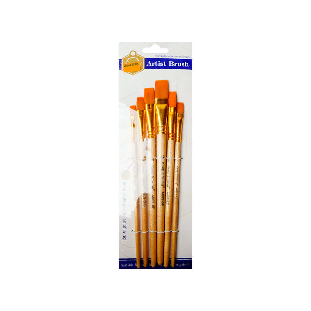 609-6F Keep Smiling Kids Brush set 6PC