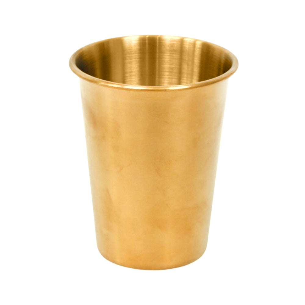 GLASS STEEL GOLDEN PLAIN 0855 (Pack of 6)