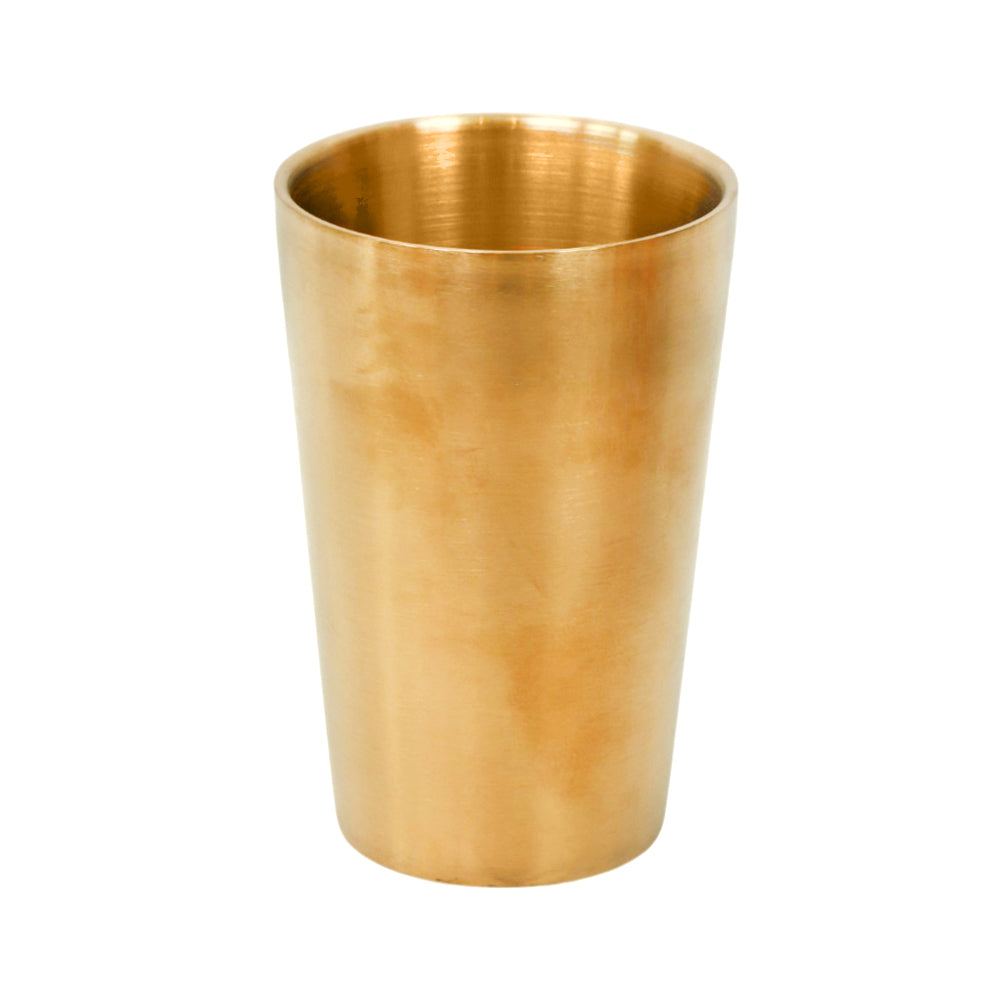 GLASS STEEL GOLDEN PLAIN 8342 (Pack of 6)