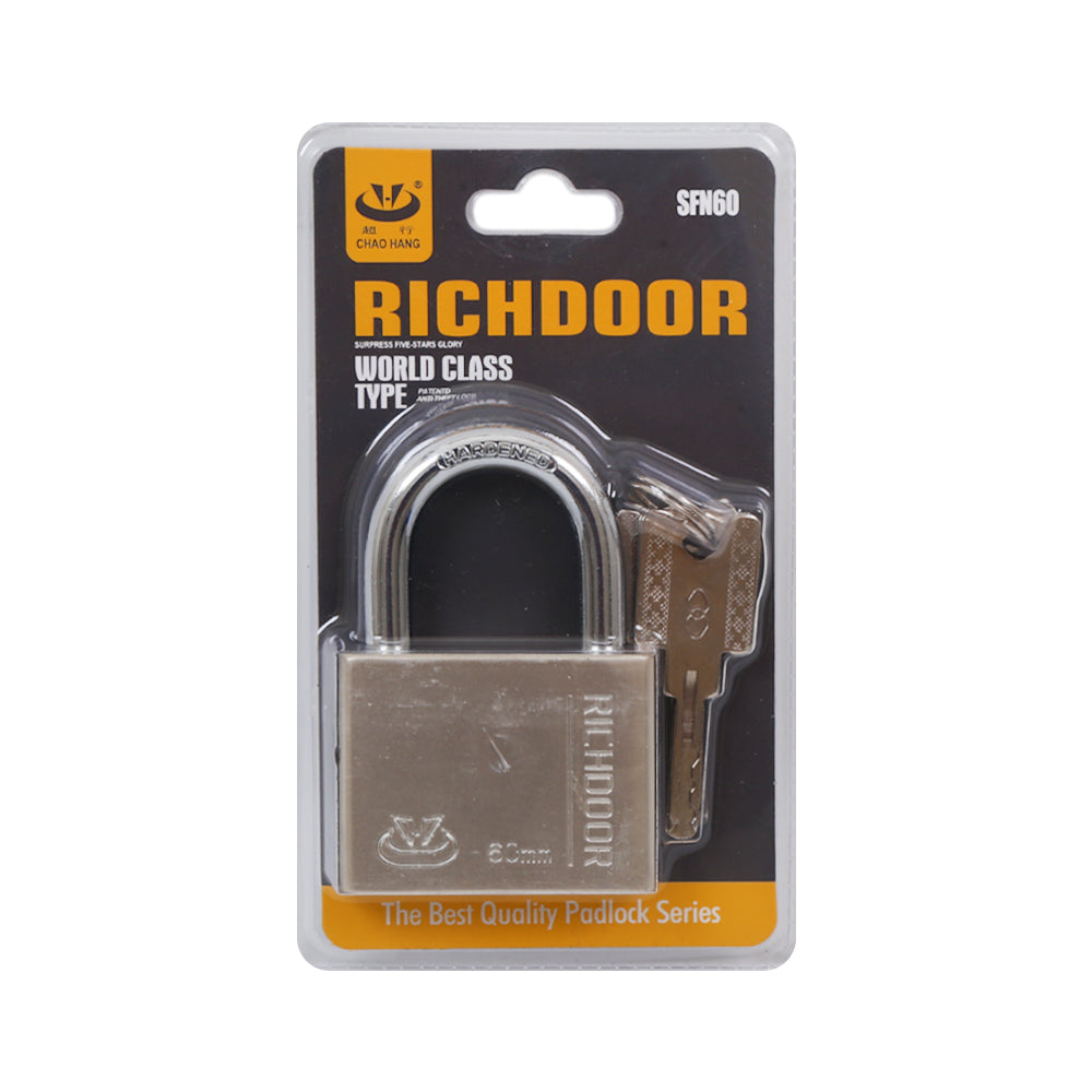 RICHDOOR PAD LOCK 60 MM SILVER IR SFN60/M35-39