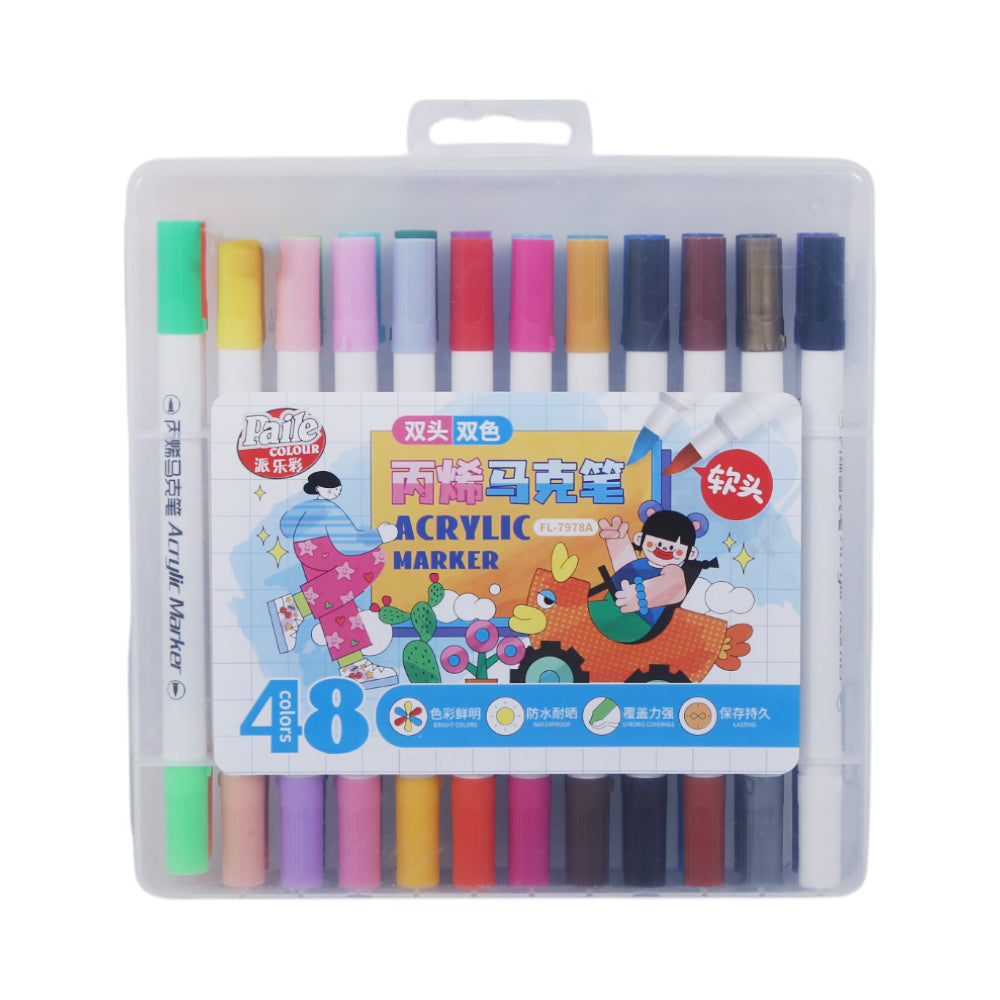 7978 DUAL HEAD ACRYLIC MARKER 48PC