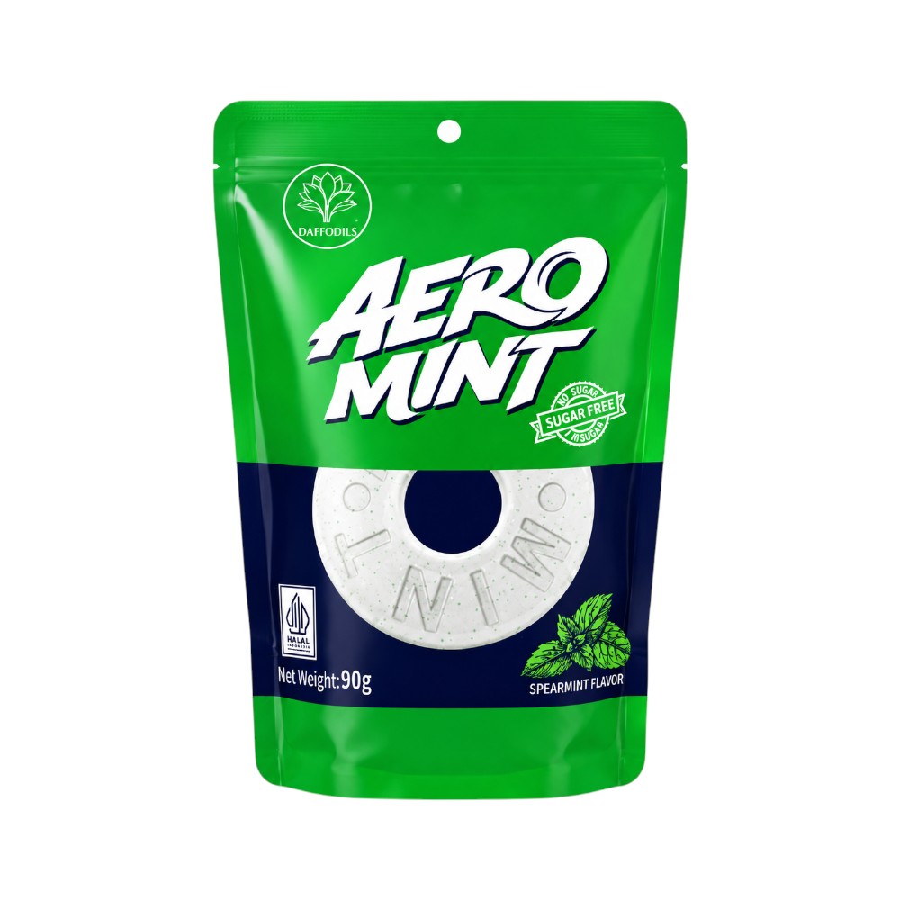 DAFFODILS AEROMINT SPEARMINT FLAVOUR CANDY 90 GM