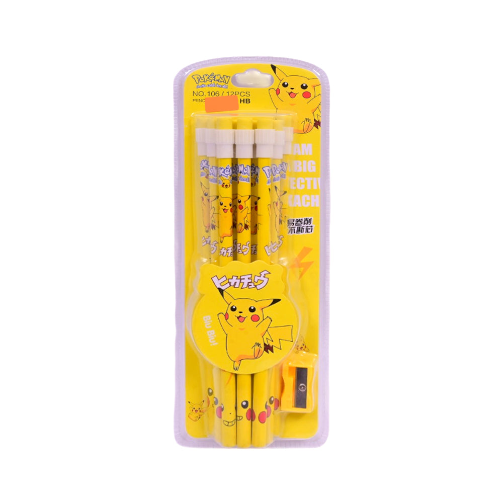 LC106 POKEMON PENCIL 12PCS PACK