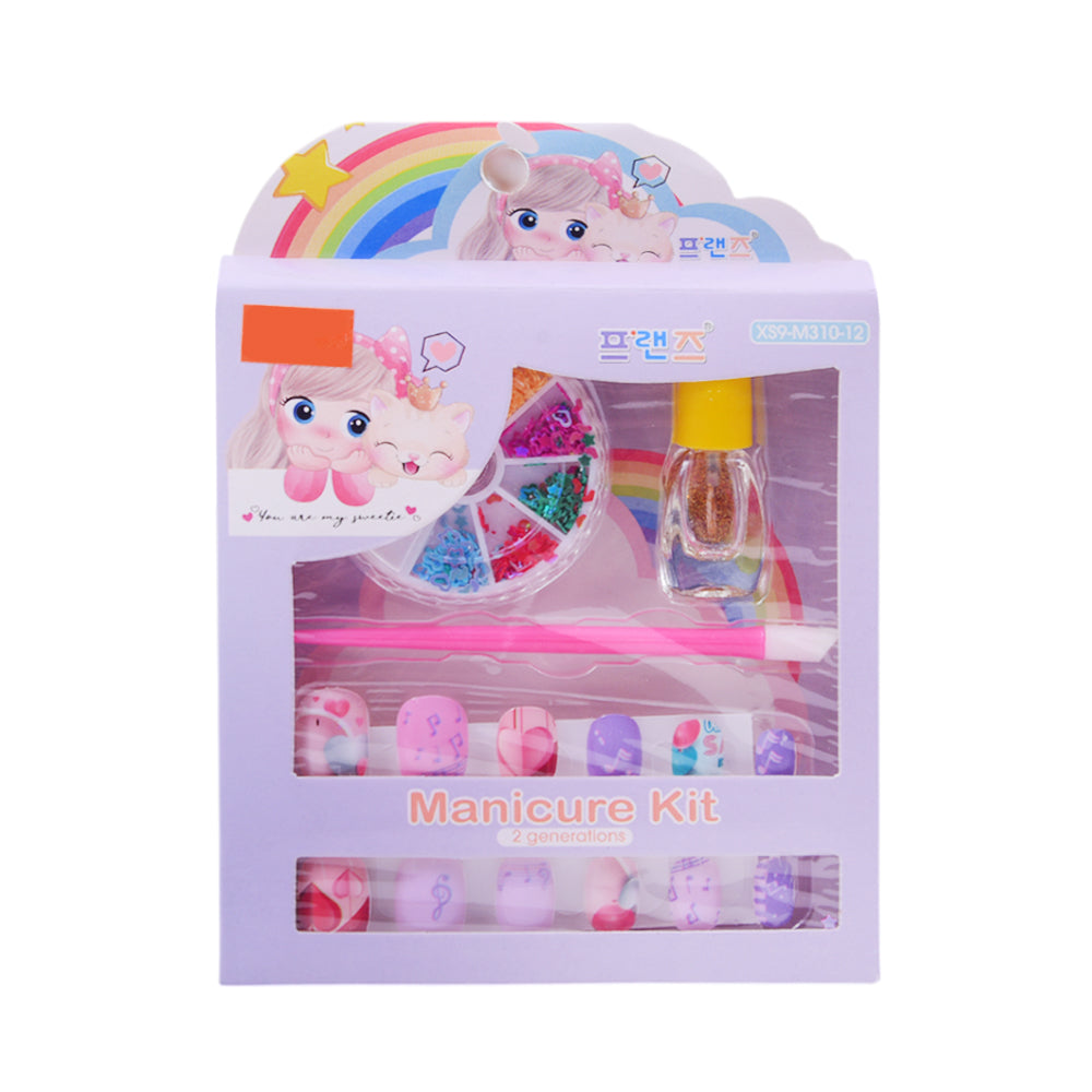 7653 FANCY NAIL SET WITH GLITTER (3+ YEAR) Z.B