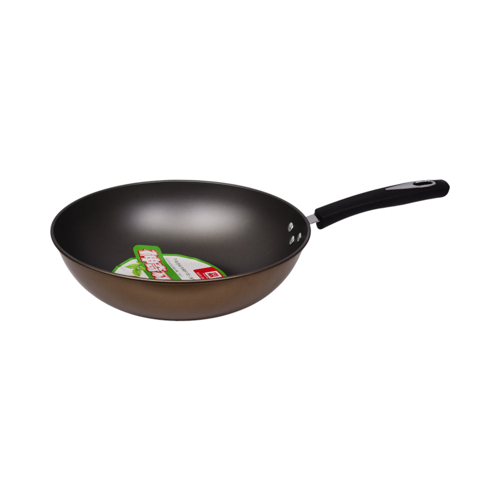 WOK NON STICK SINGLE HANDLE IR 32 CM KK25-29
