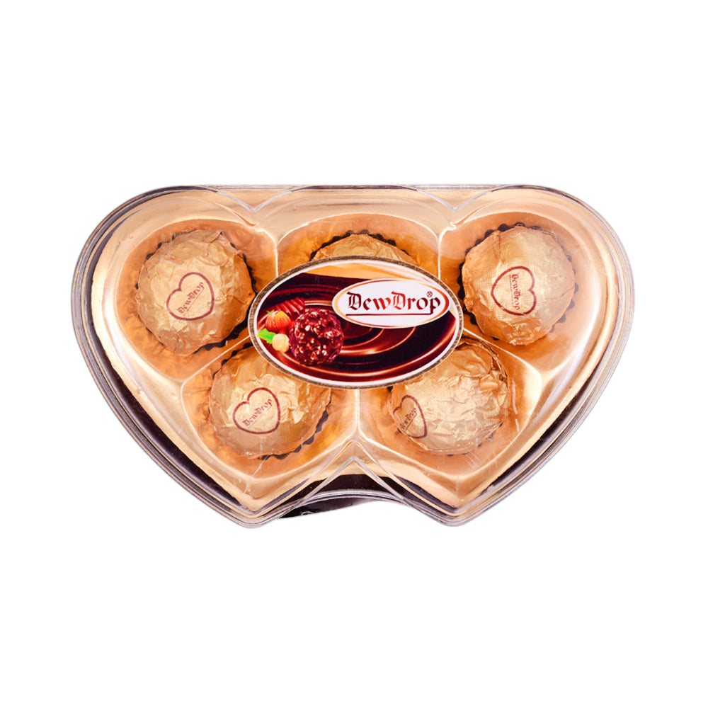 DEW DROP PEANUT CHOCOLATE TWIN HEART TH05G 63 GM