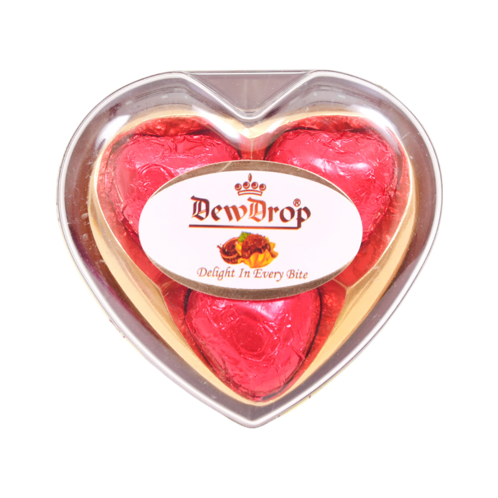 DEW DROP CHOCOLATE MINI RED HEART 36 GM H03RH