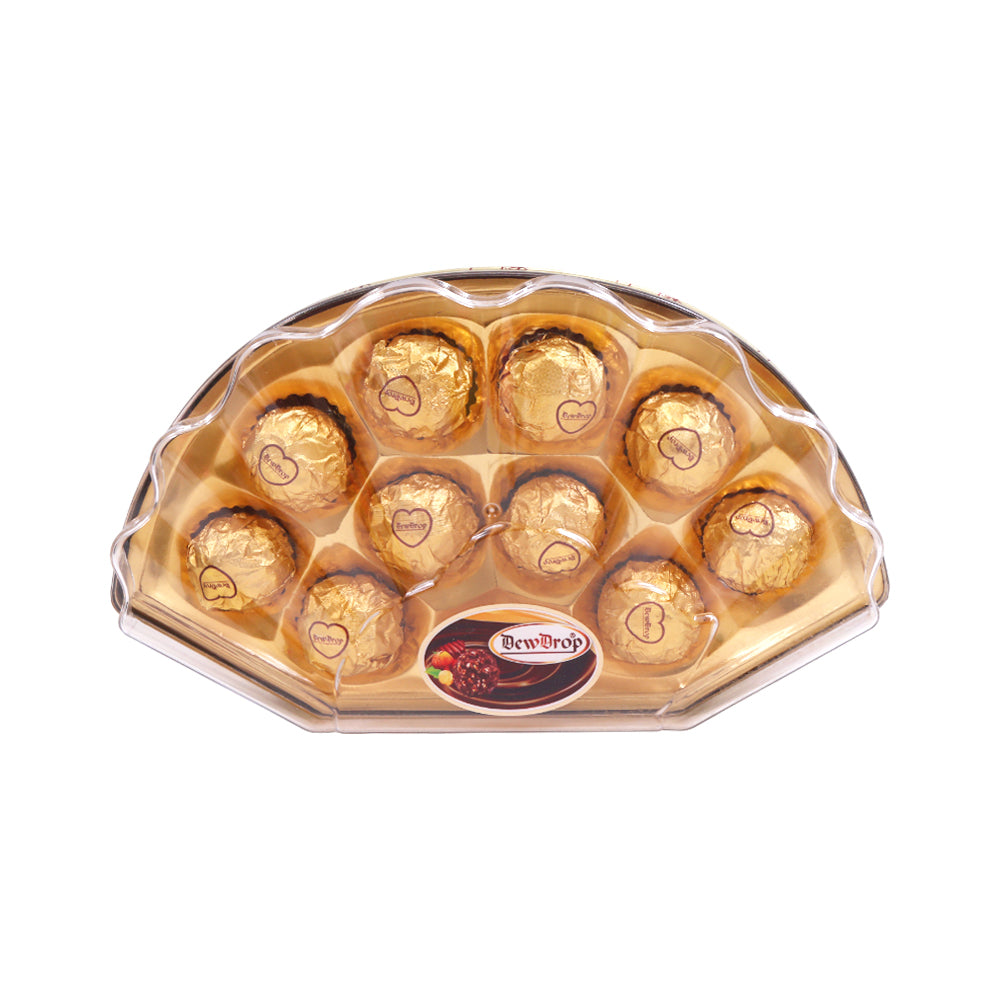 DEW DROP PEANUT CHOCOLATE FAN SHAPE F10G 125 GM