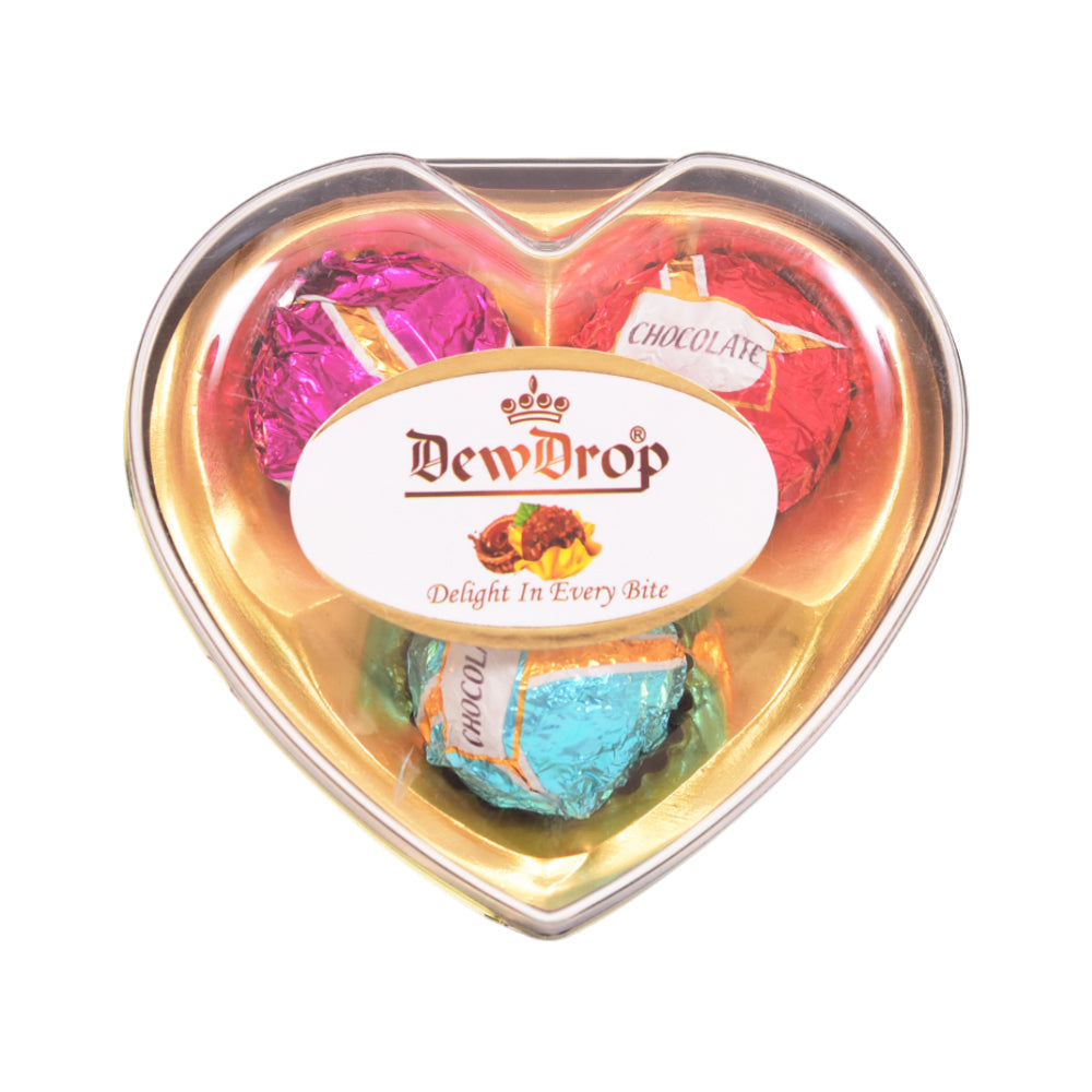 DEW DROP PEANUT CHOCOLATE MINI HEART MULTI H03C1 38 GM