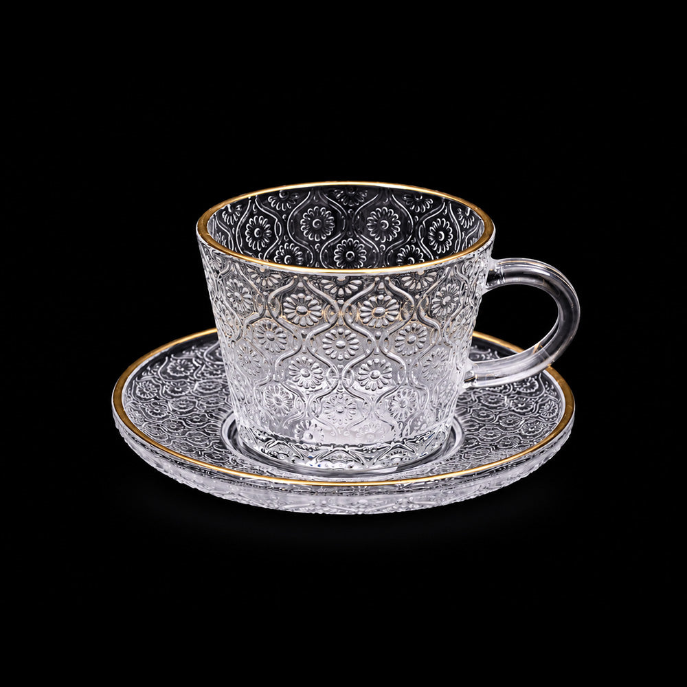 KEHWA CUP & SAUCER SET 6PC DELI CG112