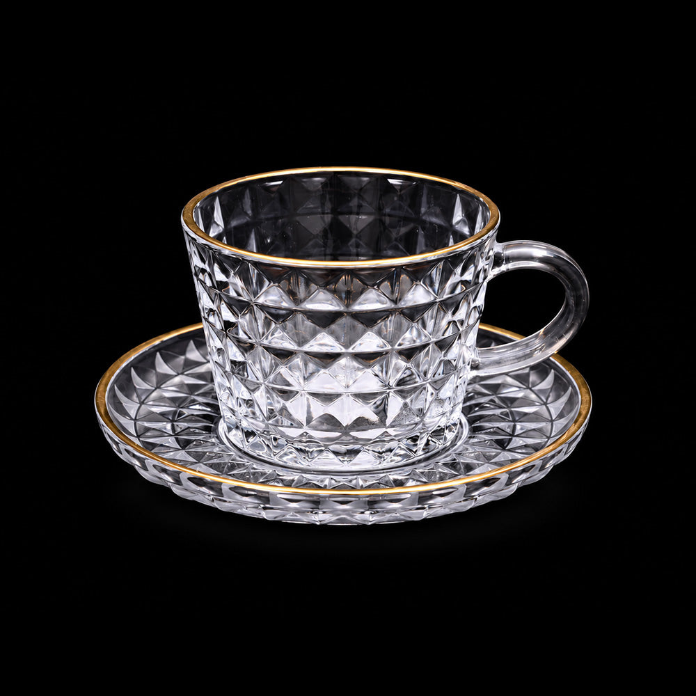 KEHWA CUP & SAUCER SET 6PC DELI CG113