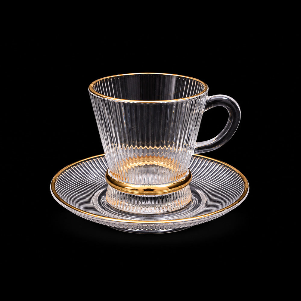 KEHWA CUP & SAUCER SET 6PC DELI CG124