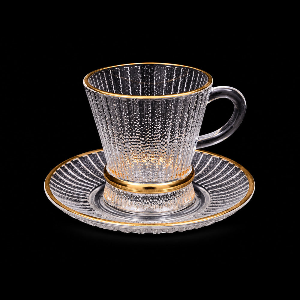 KEHWA CUP & SAUCER SET 6PC DELI CG125
