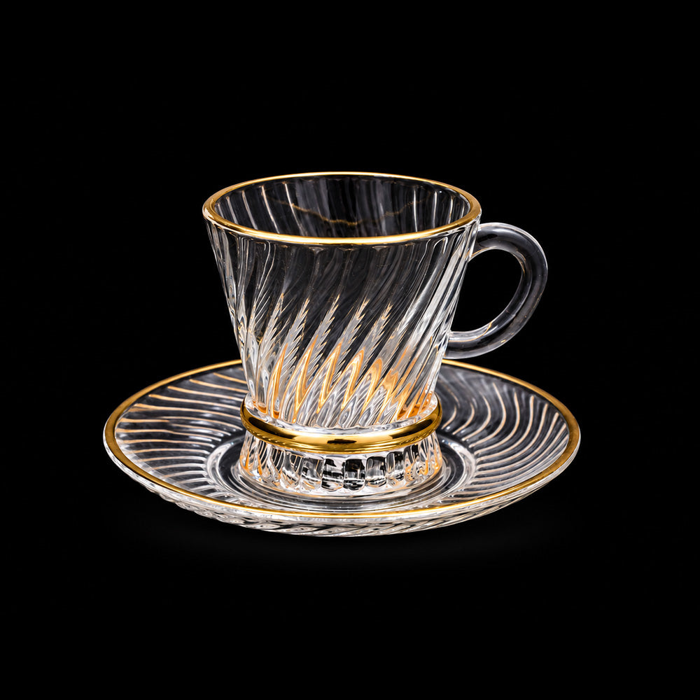 KEHWA CUP & SAUCER SET 6PC DELI CG126