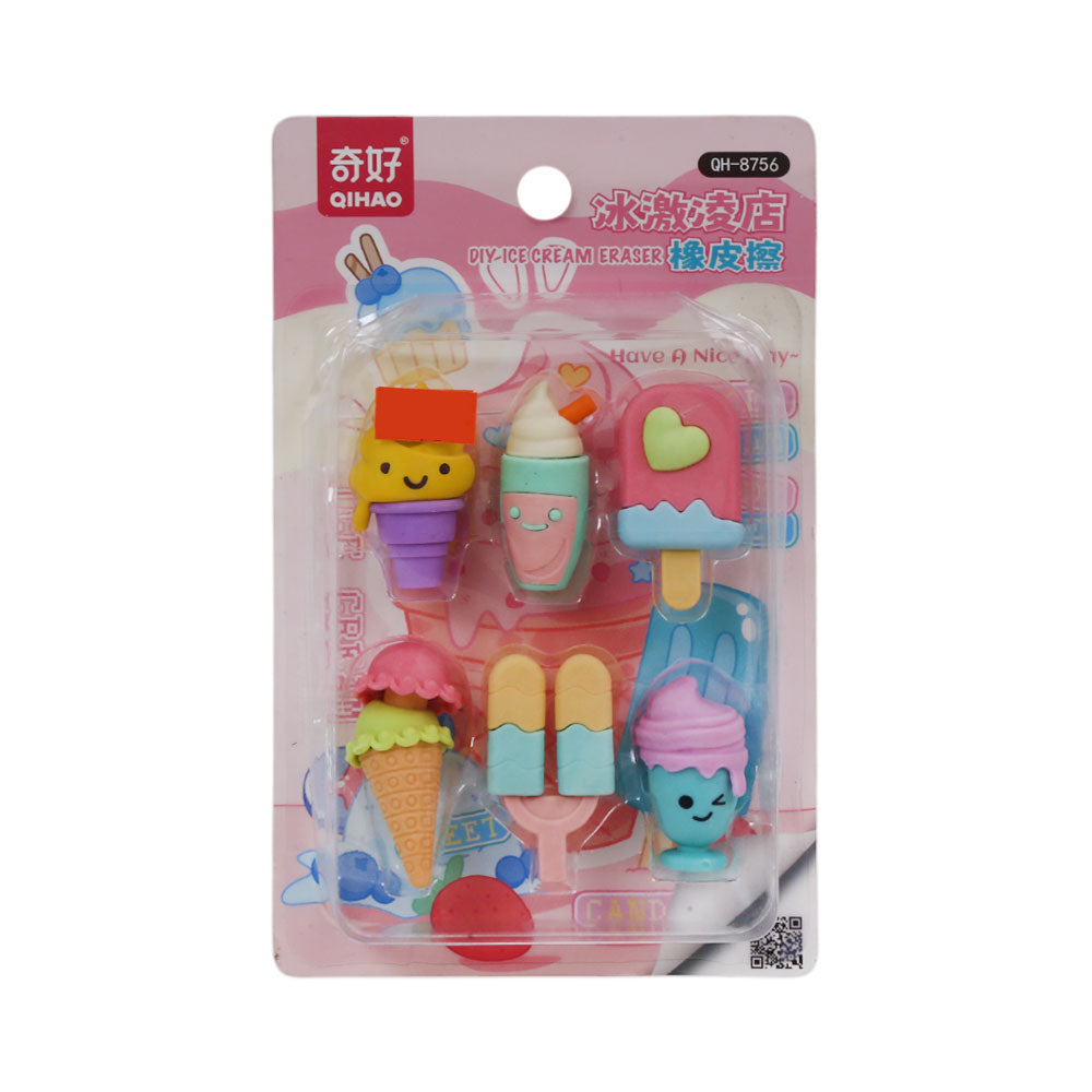 QH-8756 FANCY ERASER ICE-CREAM SHOP