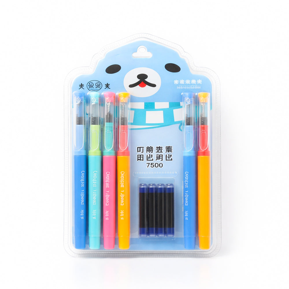 7500 INK PEN 6PC SET W-FOUR REFIL