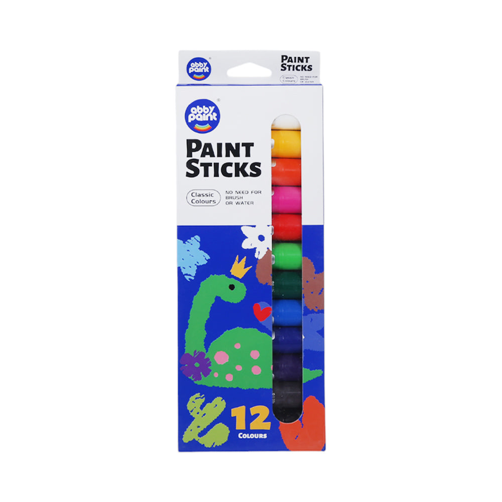 AP304-12 ABBY PAINT STICKS 12COLOR