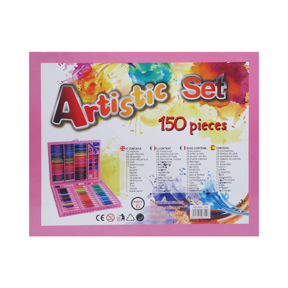 502 COLORING KIT IN WOODEN BOX 150PCS