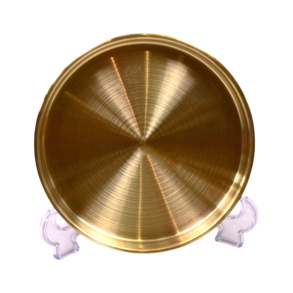 TRAY STEEL GOLDEN THALI STYLE 1731