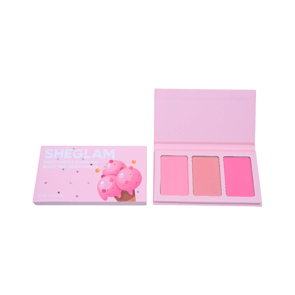 SHEGLAM SWEET CHEEKS BLUSH TRIO ENAMORED 18G