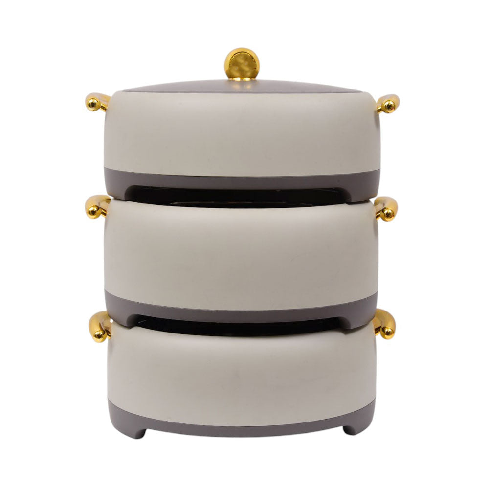 HOT POT SET 3PC FOREVER GOLD LBFW9253 GRAY