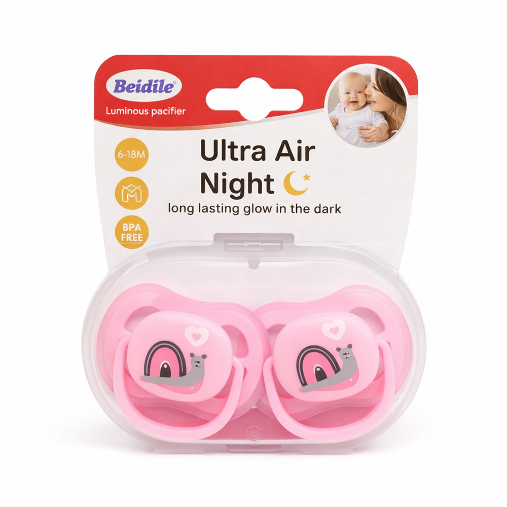 BEIDILE BABY PACIFIER ULTRA AIR NIGHT 2PC IR BDL7174