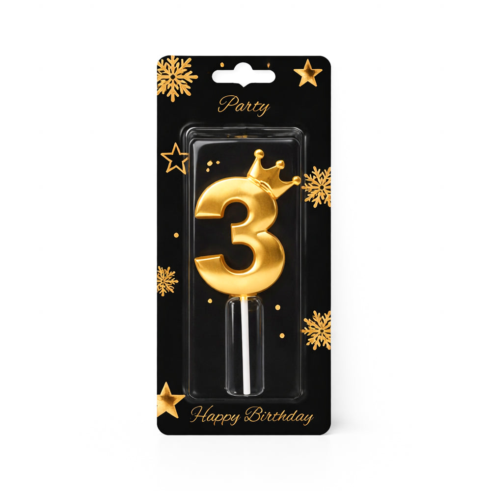 50707-61 BIRTHDAY PARTY CROWN CANDLE NUMBER IR
