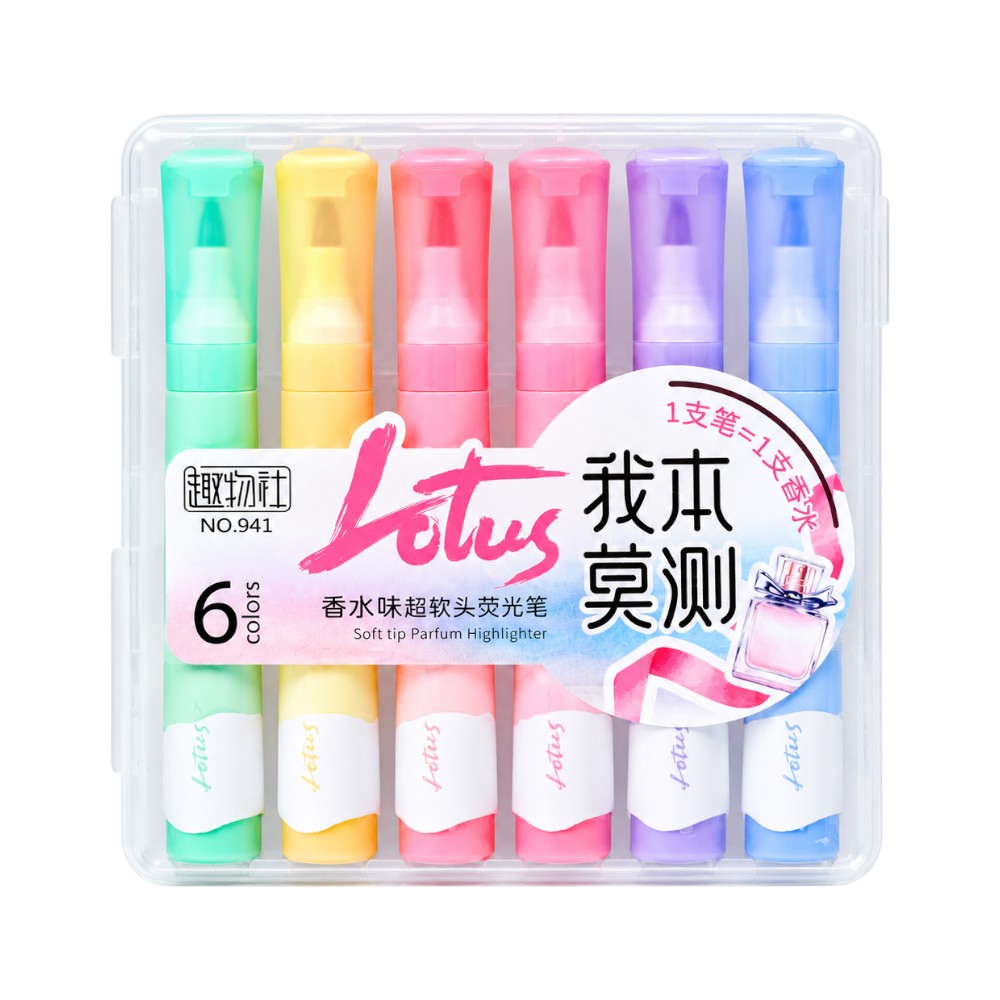941 SOFT TIP PERFUME HIGHLIGHTER 6 COLOR IR