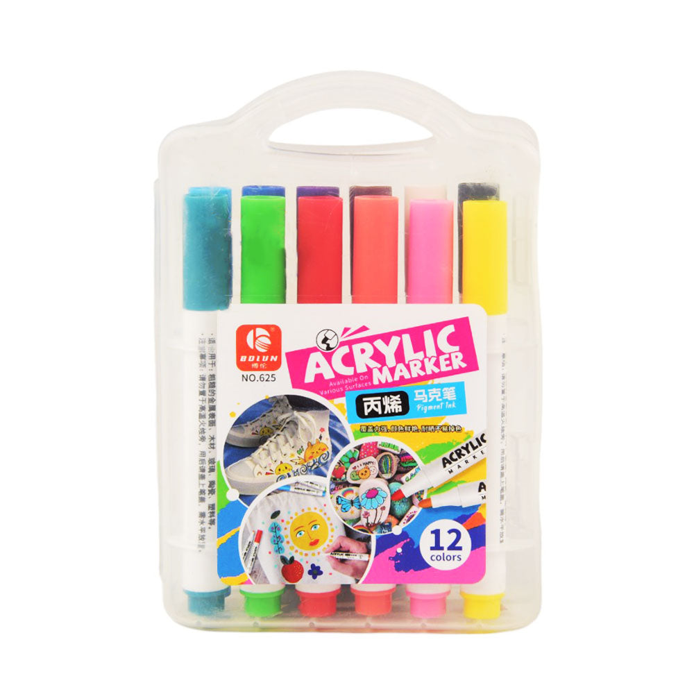 625 ACRYLIC MARKER COLOR 12PC