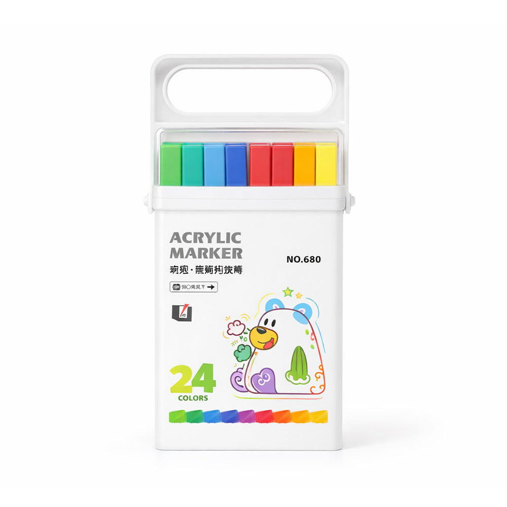 680.24 DUAL ACRYLIC MARKER HANDY BOX 24PCS