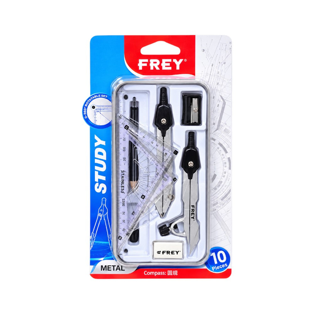 FR-7666 FERY MATAL BOX COMPASS 10PCS SET IR