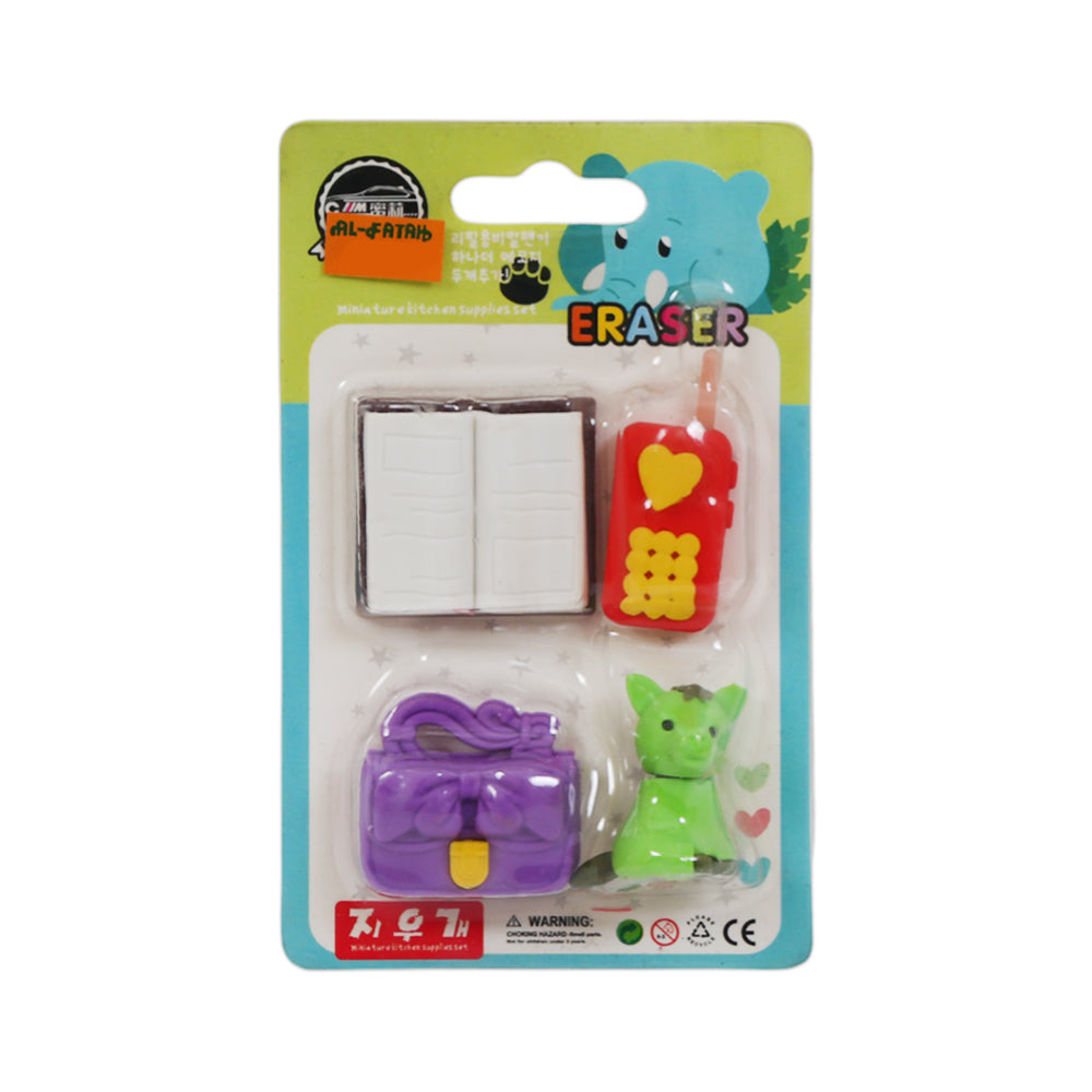 E-63 CARTOON ERASER SPORTS IN CARD