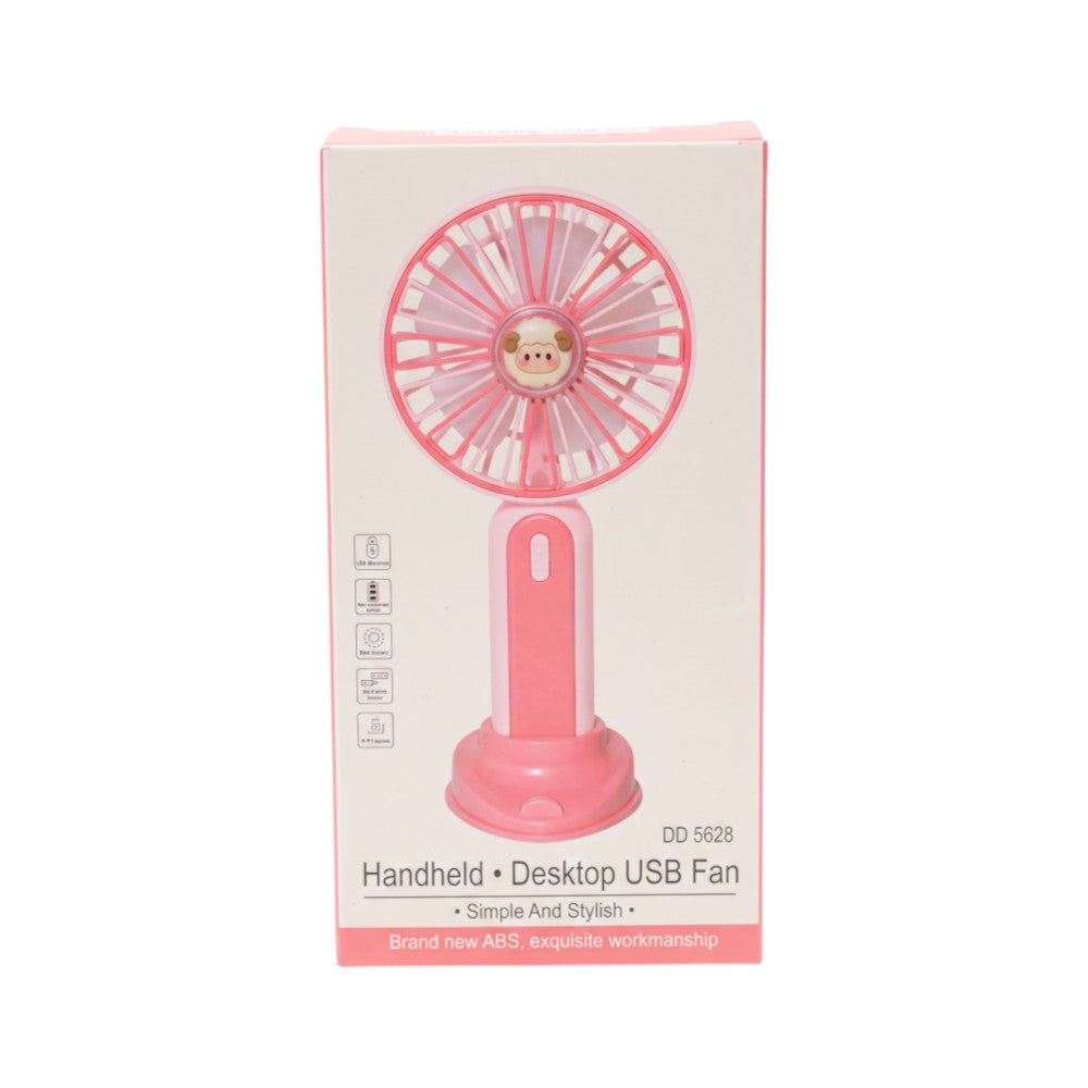DD5628 MINI HANDHELD DESKTOP RECHARGABLE FAN IR