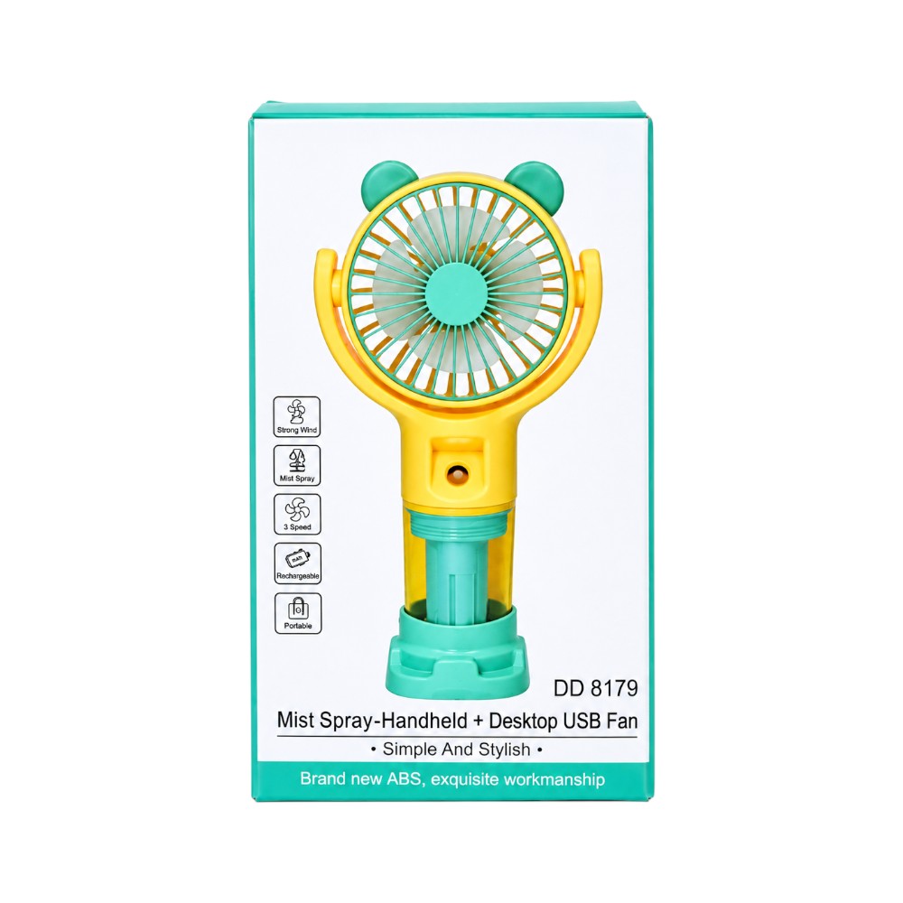 DD8179 MINI SPRAY HANDHELD RECHARGABLE FAN IR
