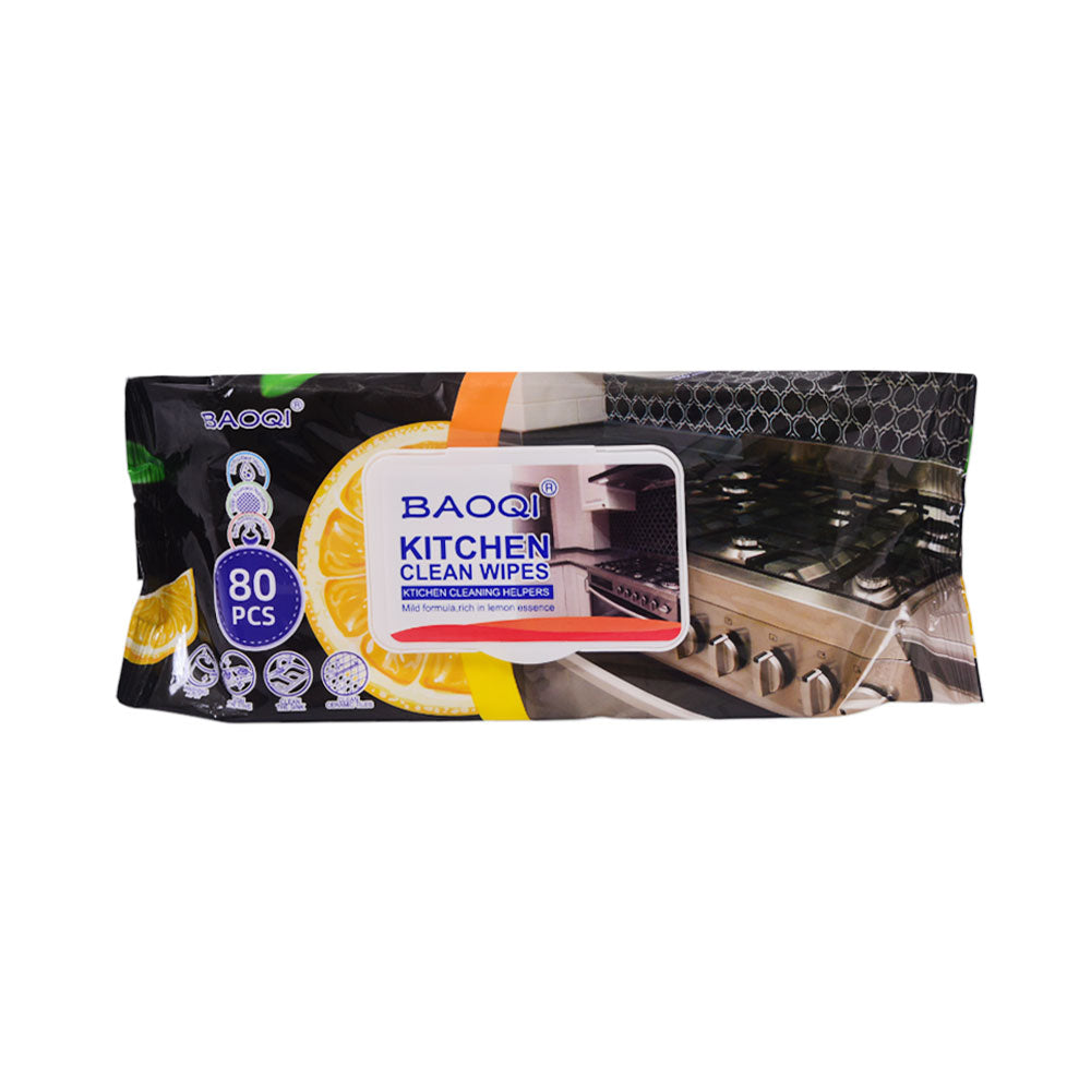 BAOQI KITCHEN CLEANING WIPES 80PC PACK IR HH0251