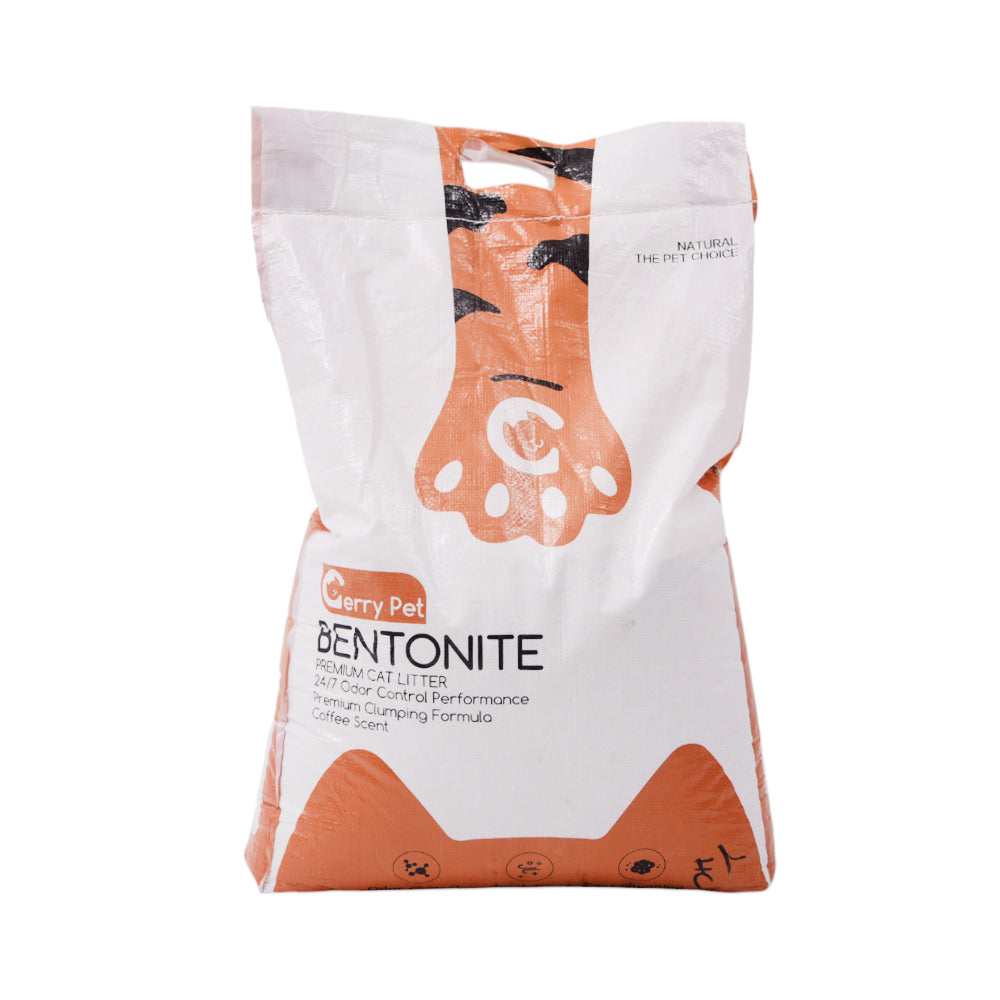 GERRY PET BENTONITE PREMIUM CAT LITTER COFFEE 20 LTR