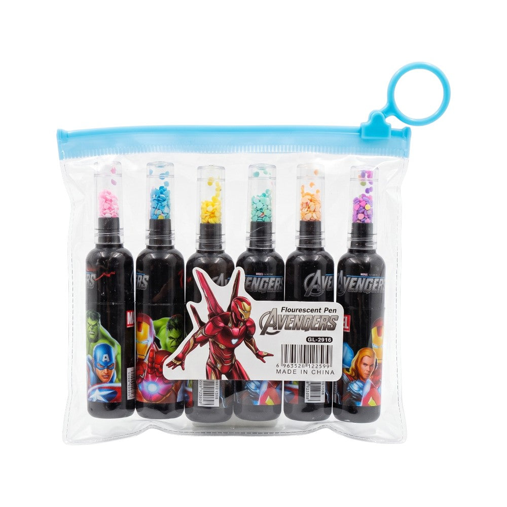 DL-2038 MINI GLITTER HIGHLIHJTER AVENGER 6PC