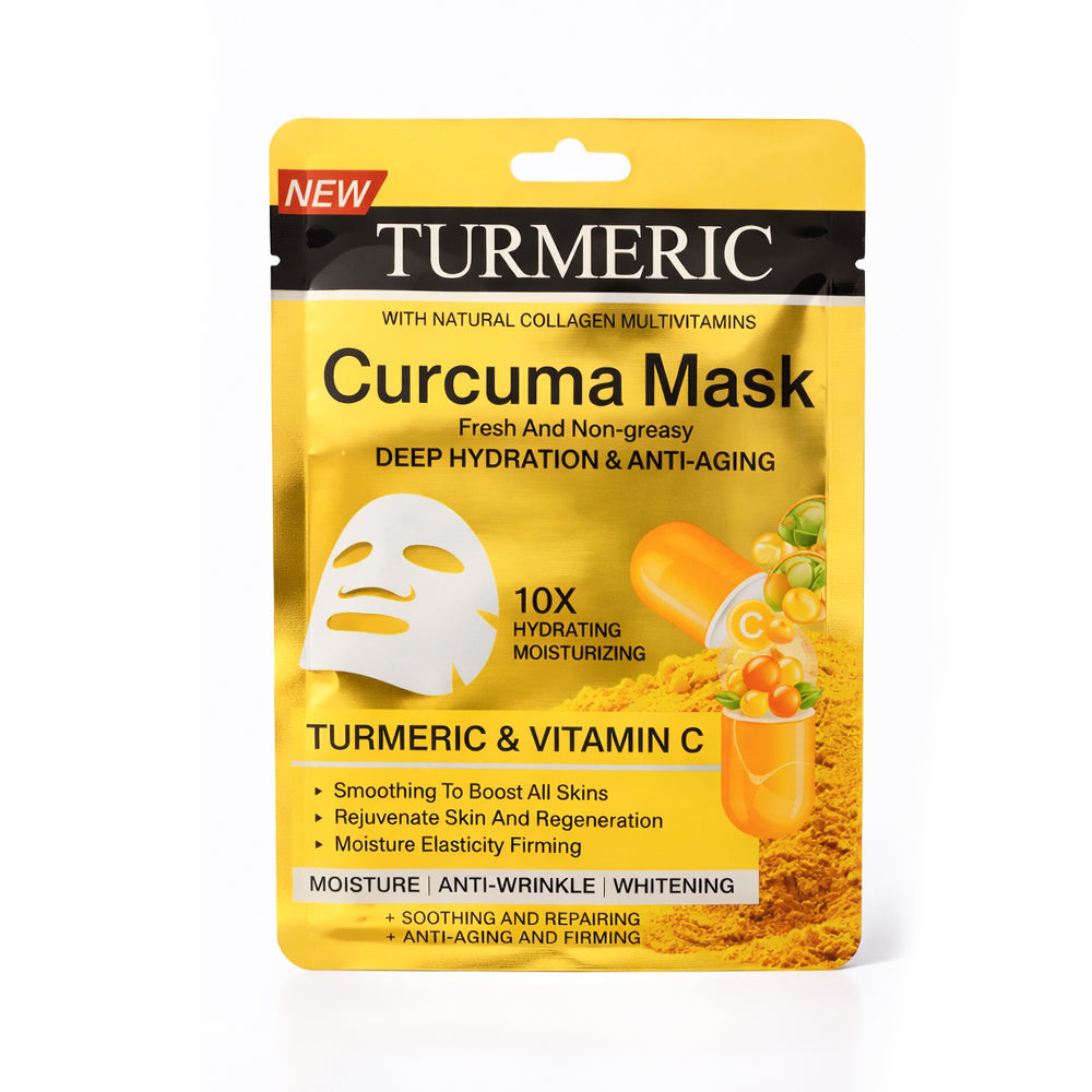 WOKALI TURMERIC CURCUMA MOISTURE MASK 1PC 30 ML HA3156