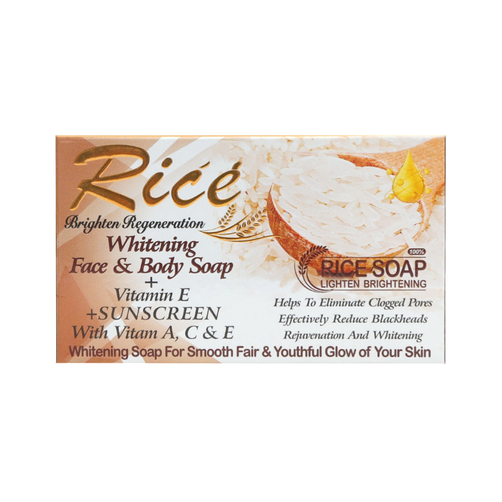 WOKALI RICE SOAP 2IN1 WHITENING & VIT E 120 GM WKL858
