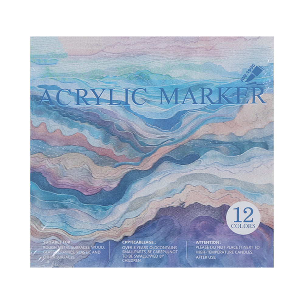 AW1996-12 ACRYLIC MARKER 12COLOR