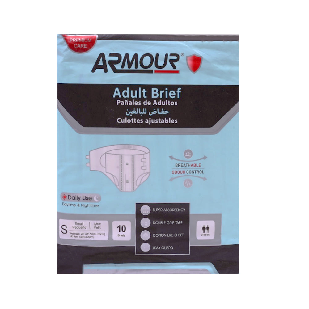 ARMOUR ADULT DIAPER SMALL 10 PCS