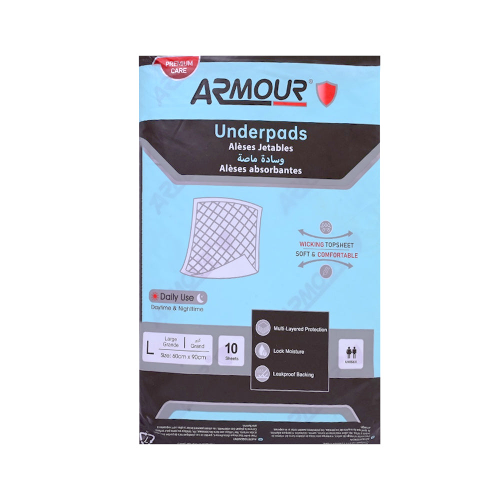ARMOUR UNDER PADS FLUFFY 10 SHEETS