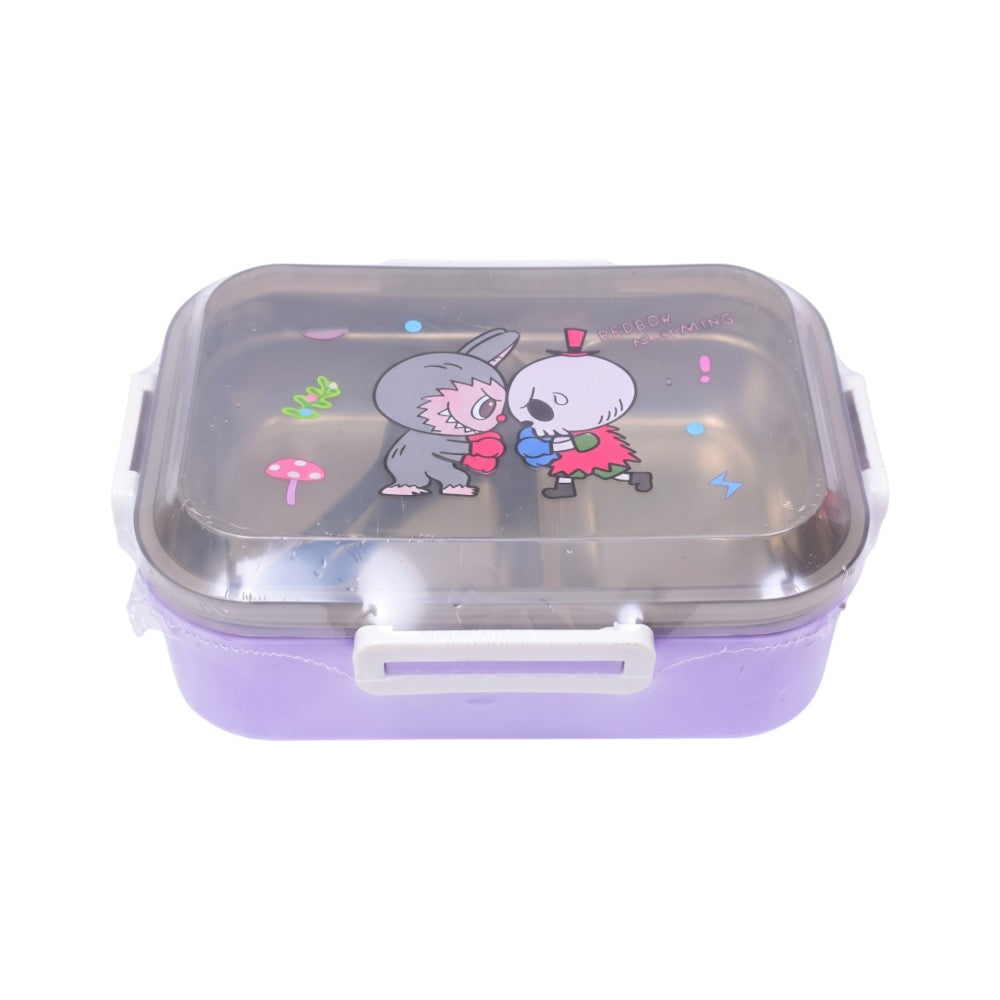 D-12 SS TRANSPERANT LUNCH BOX ASST IR