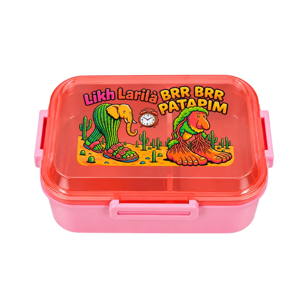 D-18 SS TRANSPERANT LUNCH BOX ASST IR