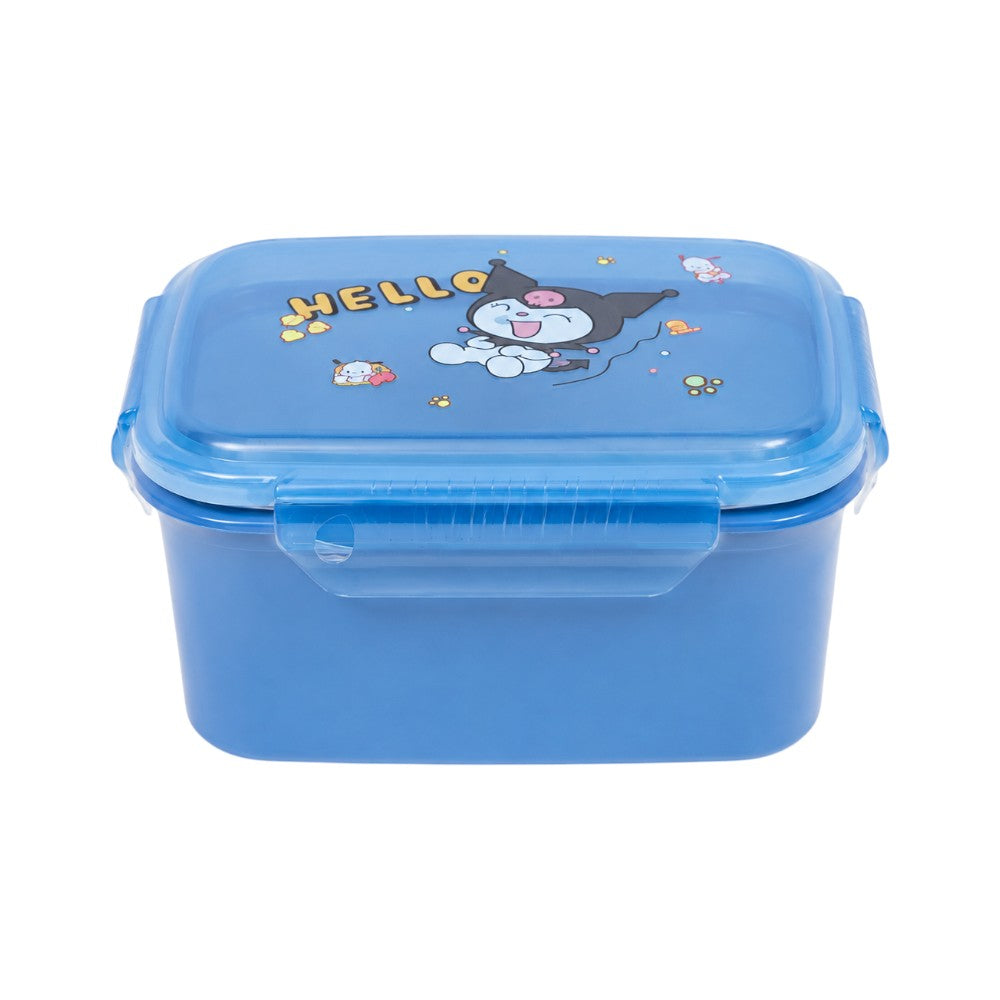 D-23 SS TRANSPERANT LUNCH BOX ASST IR