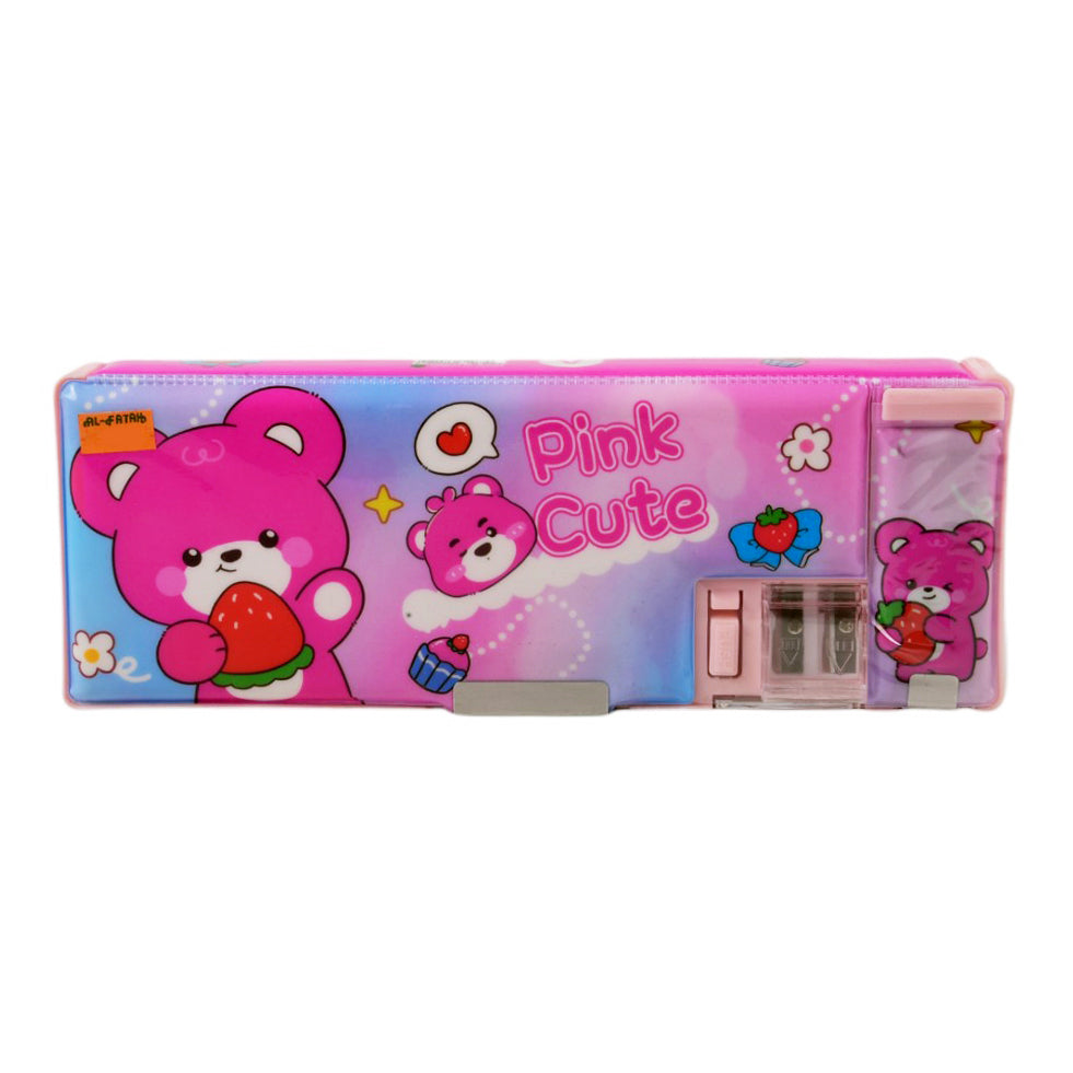 8200CMK-3 CUTE PINK BEAR COVER PENCIL BOX Z.B