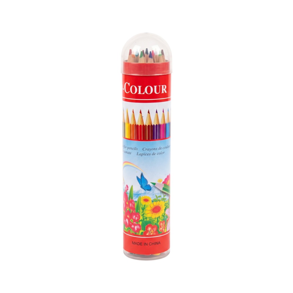 YT-724 FIBER COLOUR PENCIL 24PC IR
